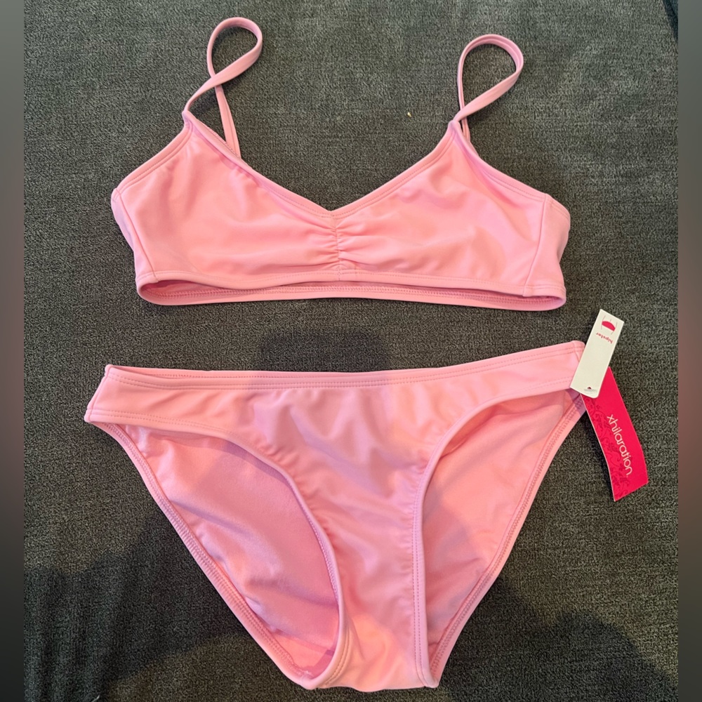 Target xhiliration pink bikini, top size medium, bottoms size small